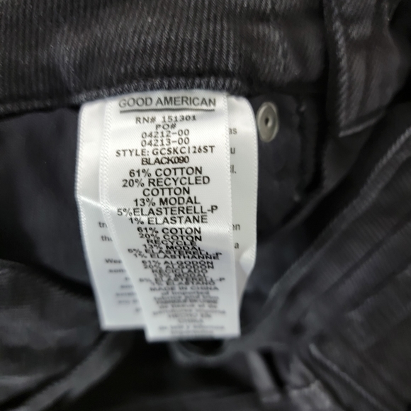 Good American Good Curve Jean Black Size 24 New With Tags - Picture 6 of 7